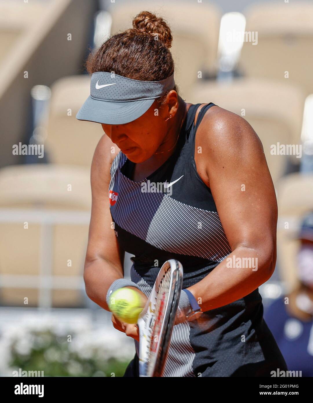 Naomi Osaka (JPN) during Grand Slam French Open tennis tournament on