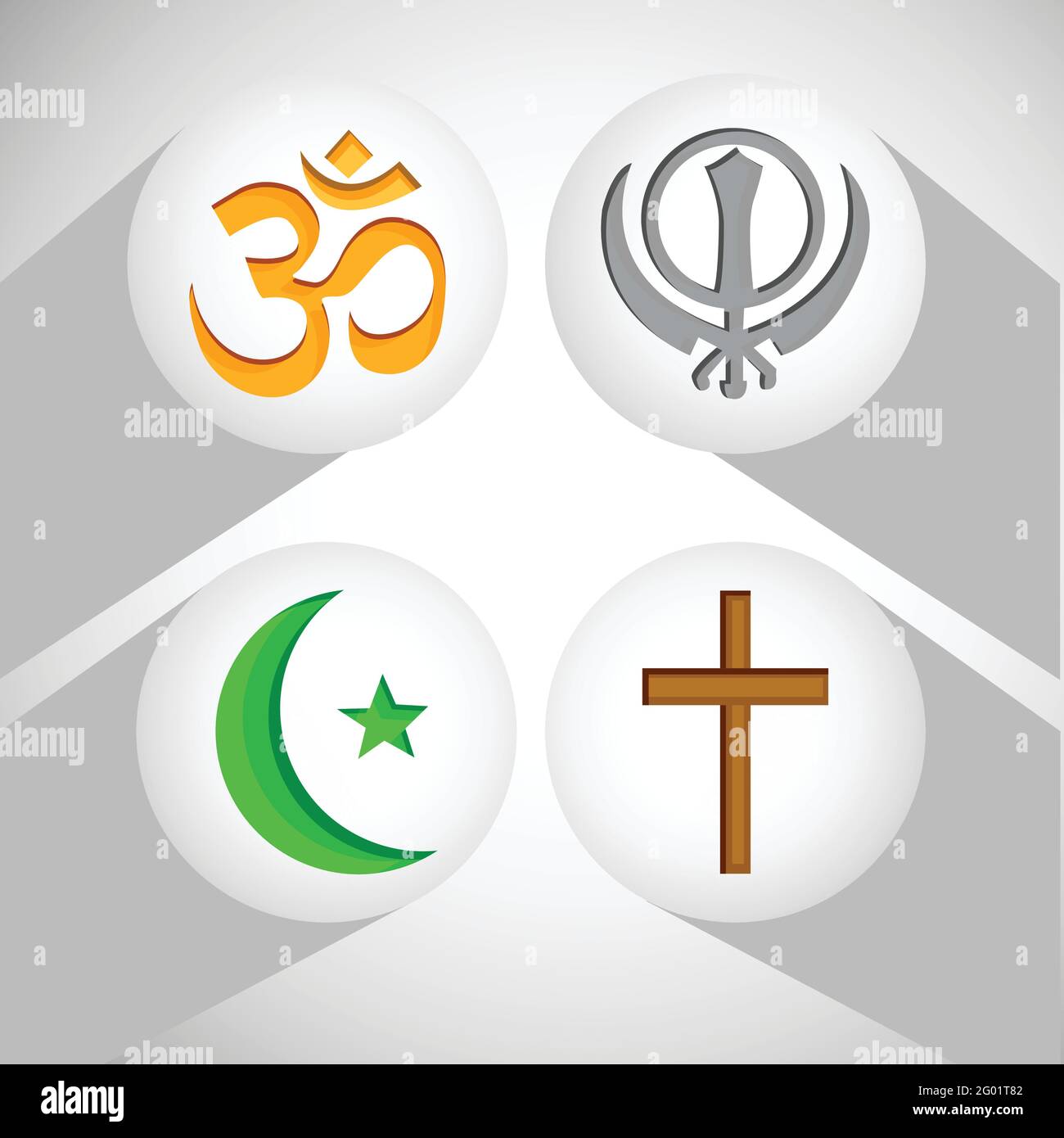 Different Religion and Culture Stock Vector