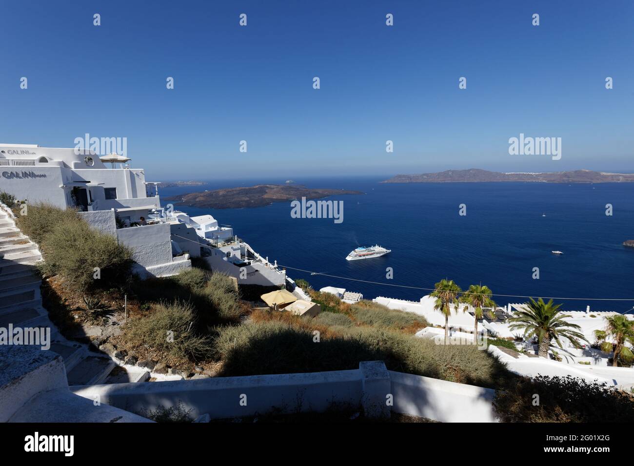 Firostefani - Thira Santorini - Greece Stock Photo