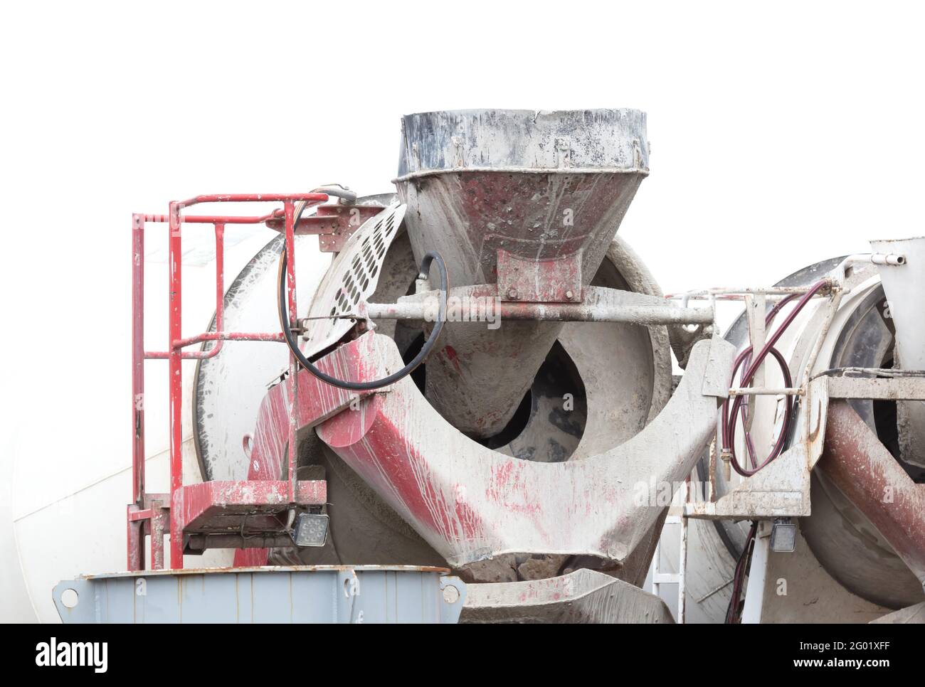 https://c8.alamy.com/comp/2G01XFF/concrete-truck-on-a-construction-site-close-up-2G01XFF.jpg