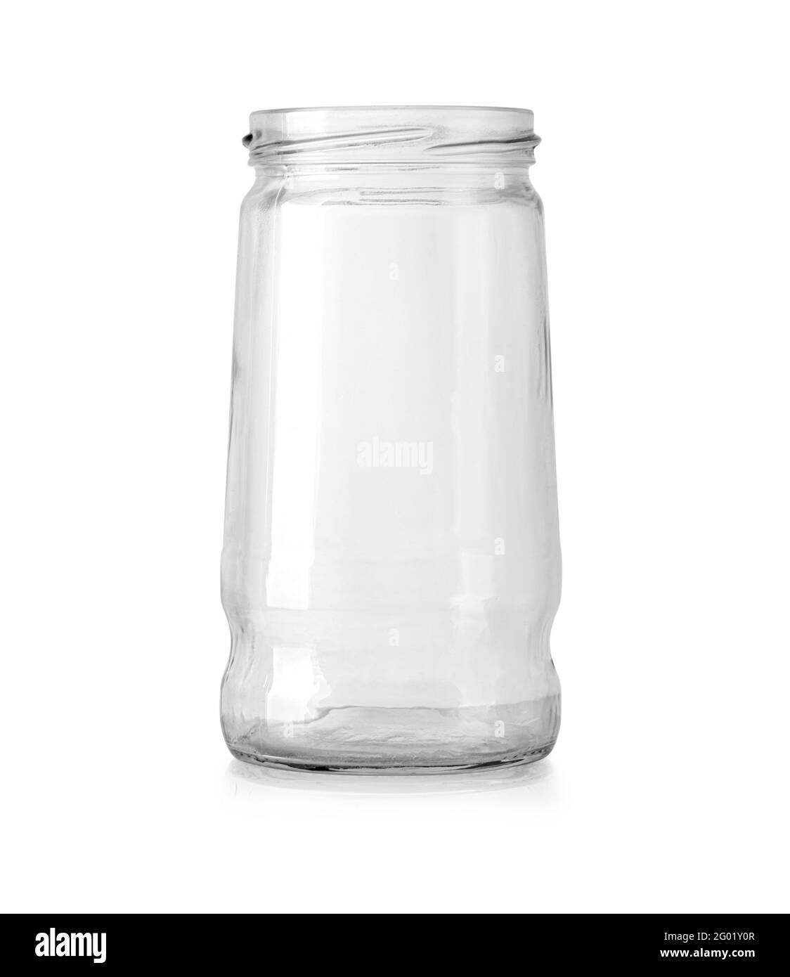 Jar glass isolated on white background with clipping path Stock Photo