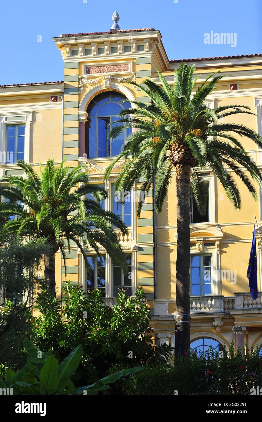 FRANCE. CORSE DU SUD (2A) AJACCIO. THE FORMER GRAND HOTEL Stock Photo