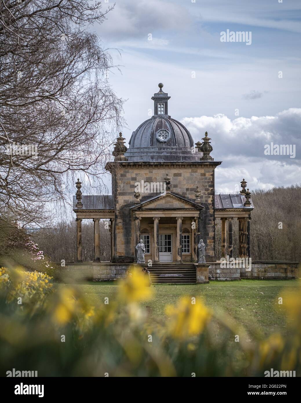 Castle Howard’s stunning Temple of the Four Winds in spring, as seen in