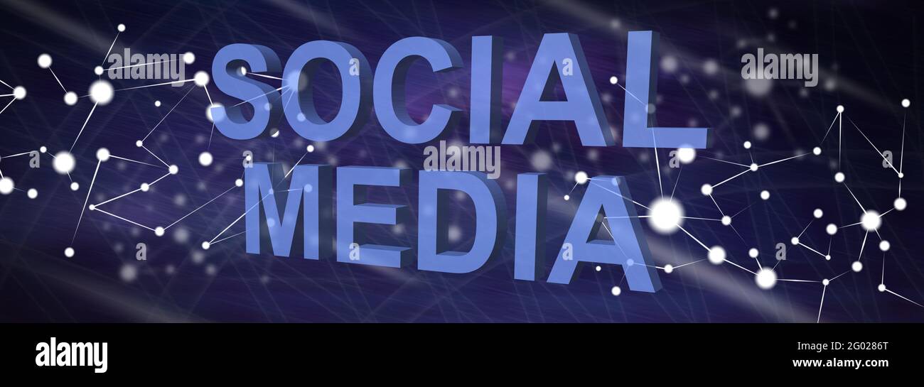 Illustration of a social media concept Stock Photo - Alamy