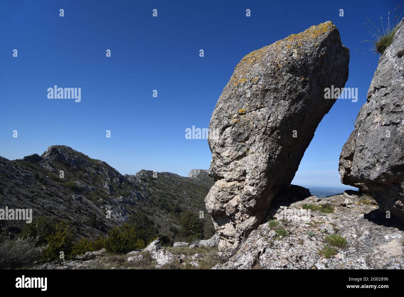 Provence Rocks Balanced Rocks or Rock Formations on the Pic des Mouches at the Eastern ...