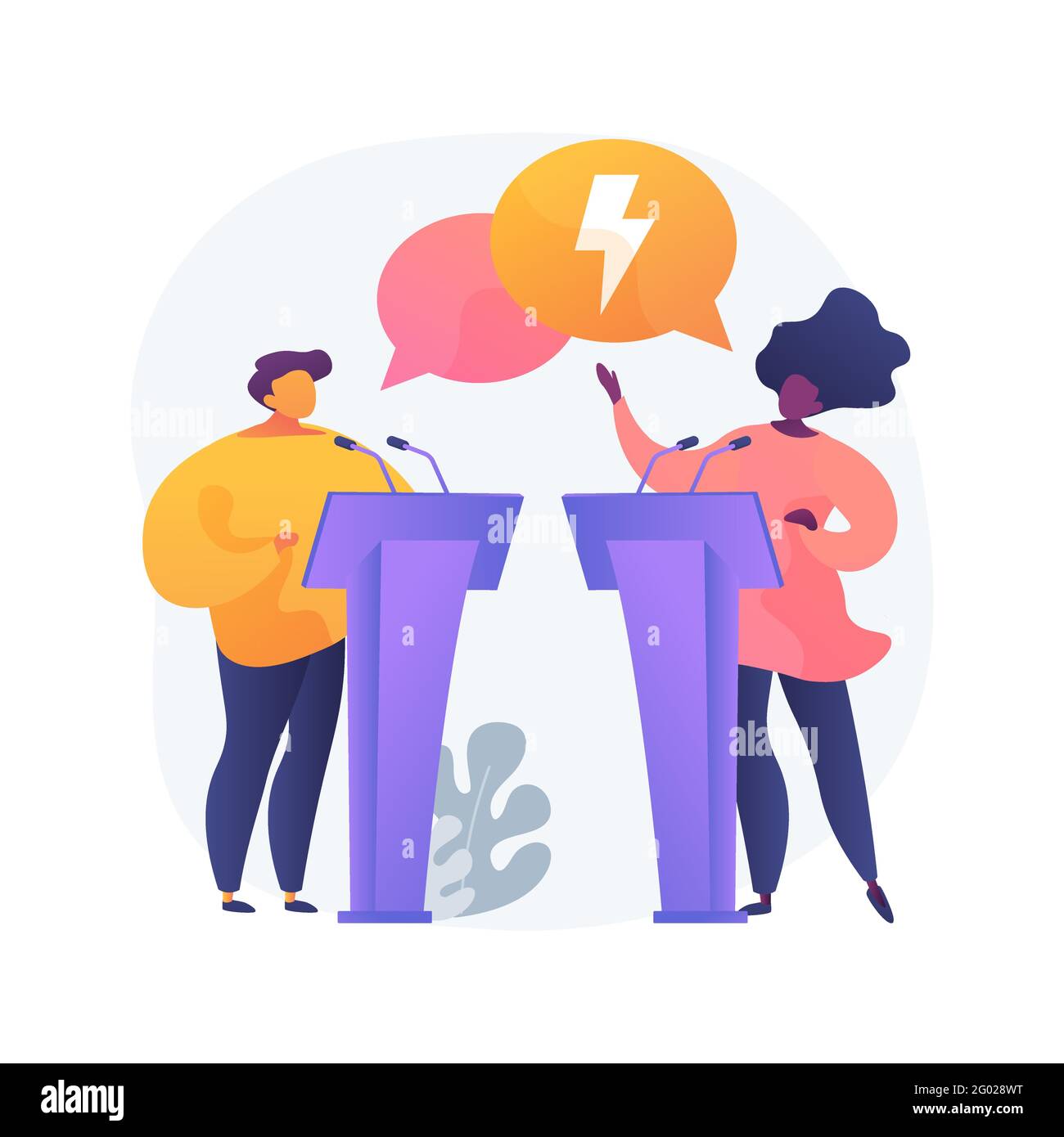 Public Speaking Stock Vector Images Alamy