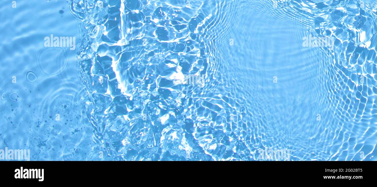 transparent blue colored clear calm water surface texture Stock Photo ...