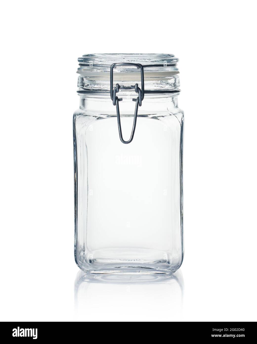 Clear glass jar with white cap hi-res stock photography and images