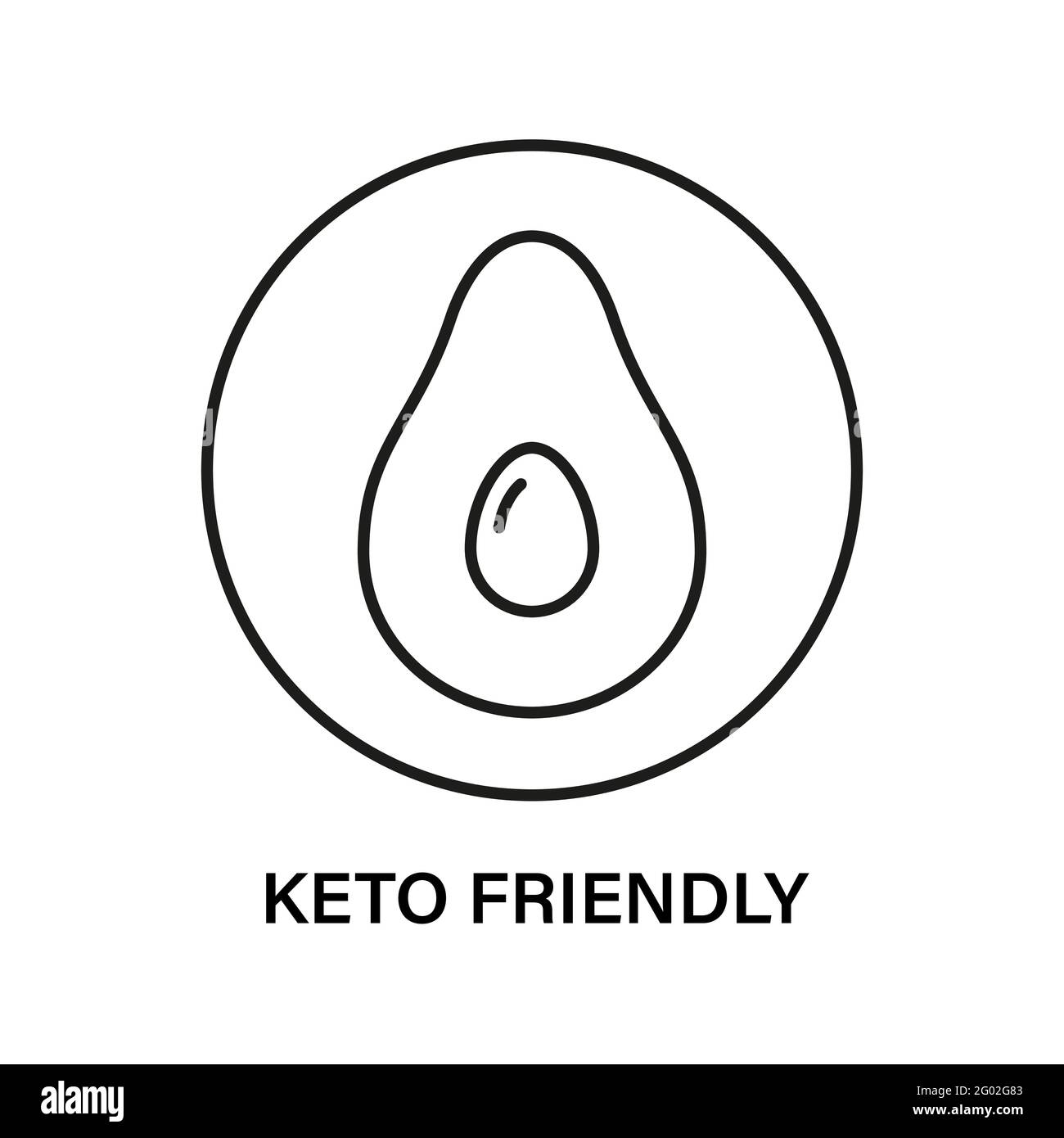 Keto friendly stamp. Healthy eating, ketogenic, paleo and low carb high