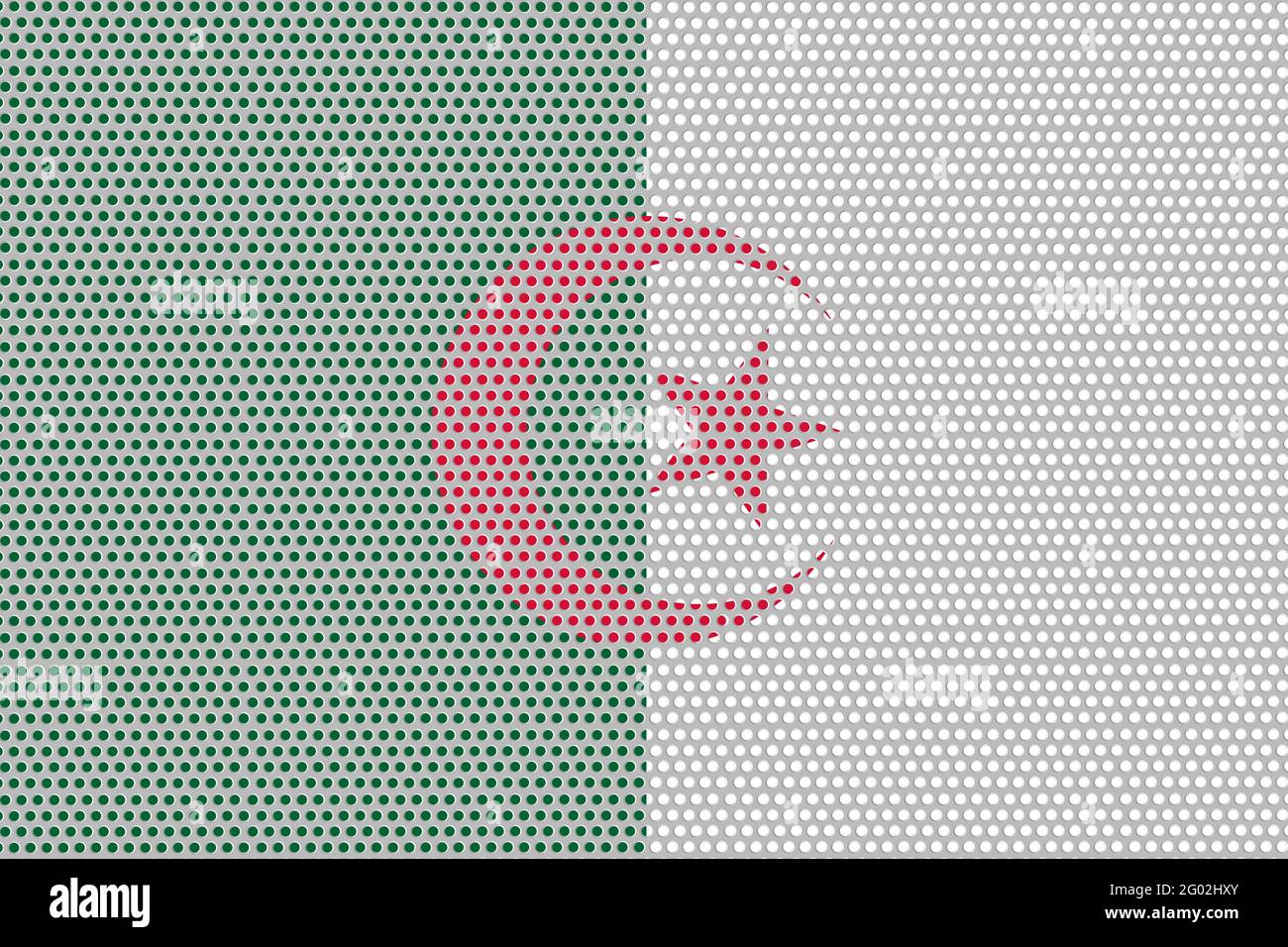 3D Flag of Algeria on a metal wall background Stock Photo - Alamy