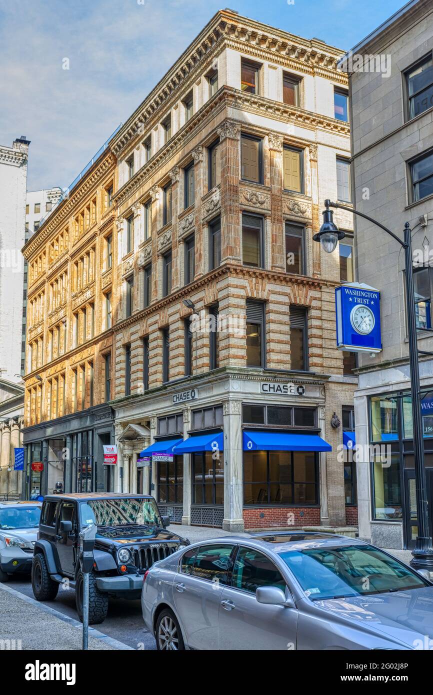 Lauderdale Building, 144/146 Westminster Street, built in 1894 to design of Stone, Capenter & Willson. Stock Photo