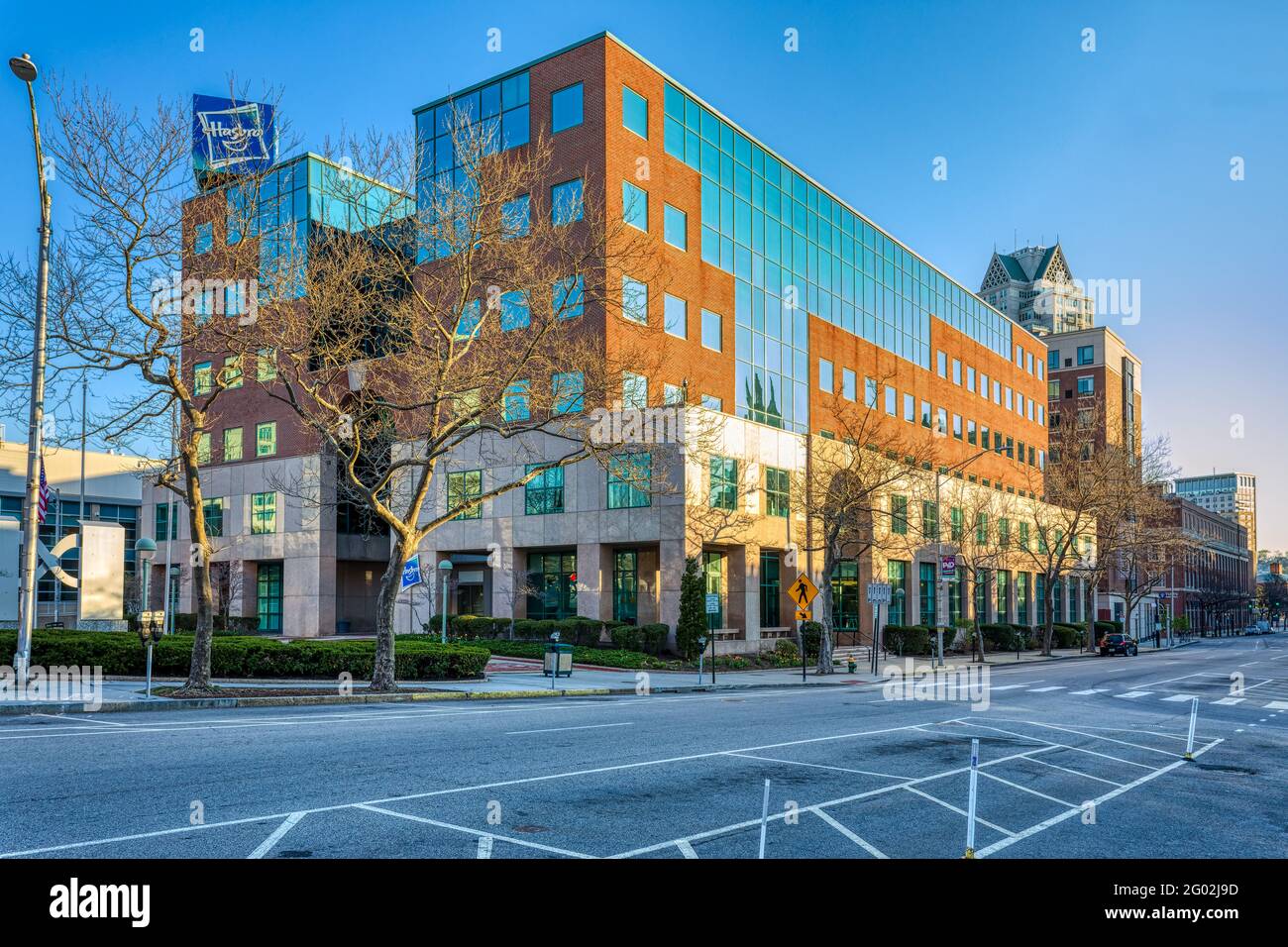 1 Hasbro Place, Hasbro headquarters building at Empire Street between