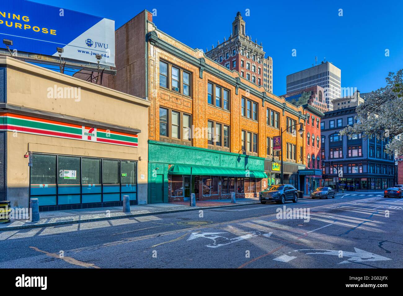 Yellow brick RZL Realty Company Building, 123139 Weybosset Street