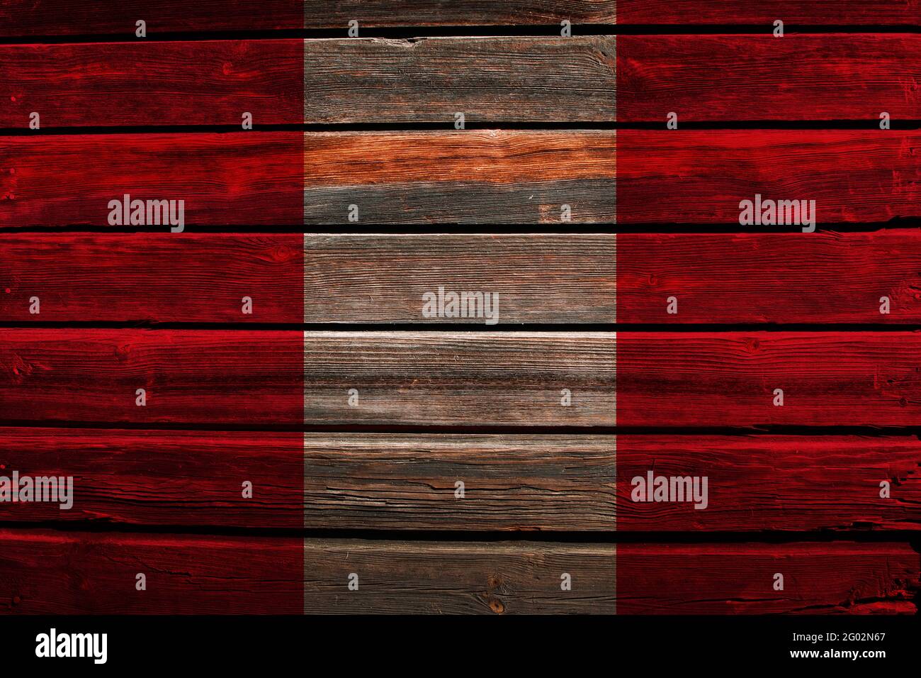 3D Flag of Peru on a old wood wall background Stock Photo - Alamy