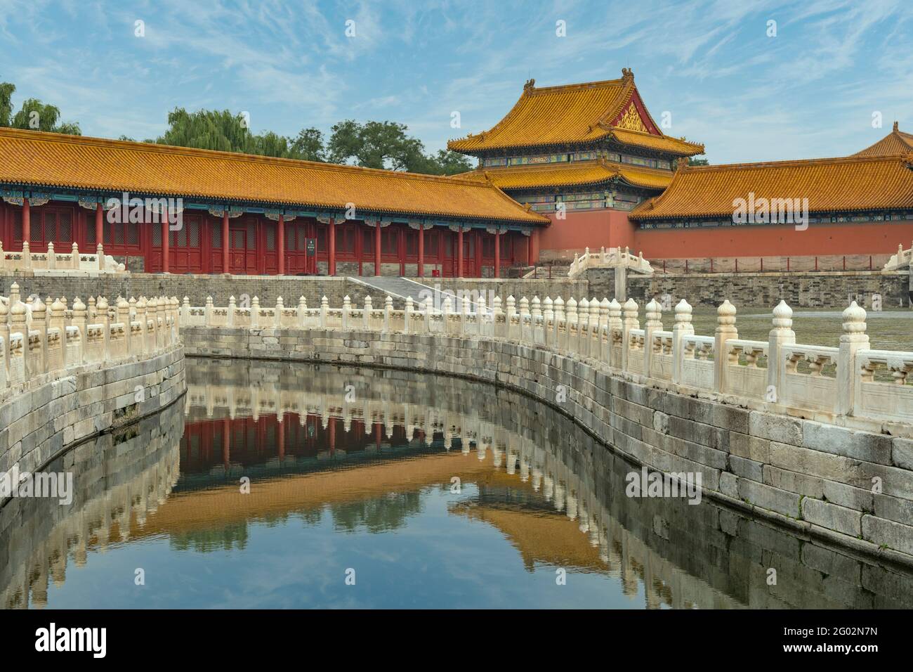 Outer Court of Forbidden City, Beijing, China Stock Photo