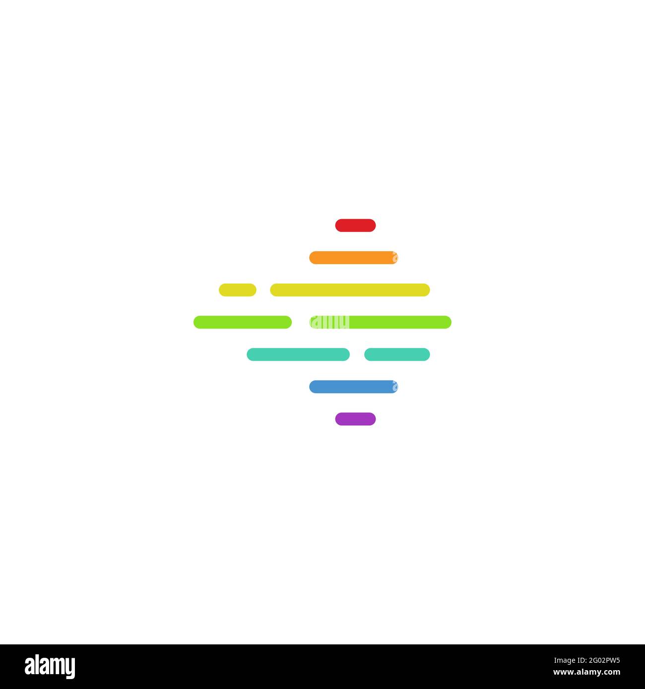 arrow line colorful Stock Vector