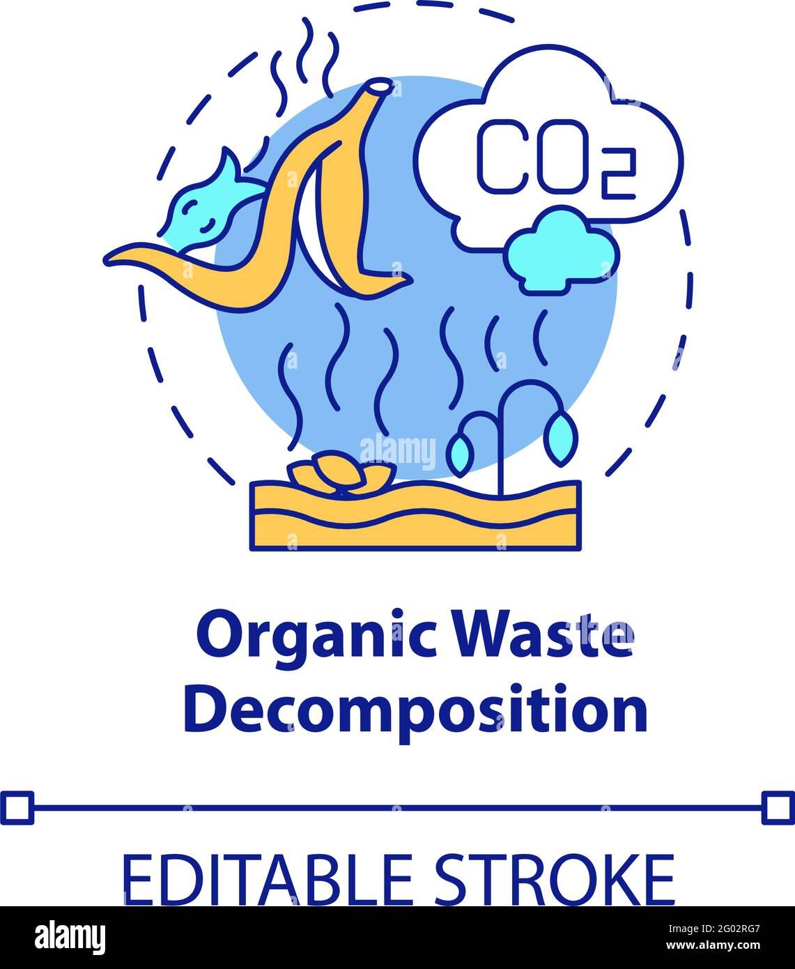 Organic waste concept icon Stock Vector Image & Art Alamy