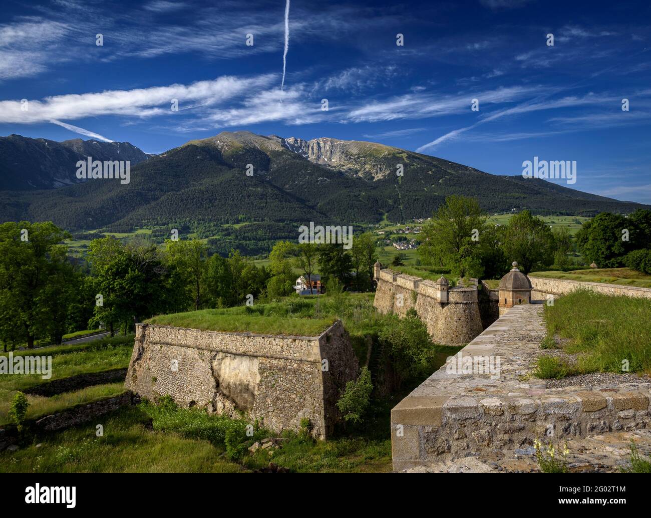 Views from the fortification of Vauban that walls the town of Mont