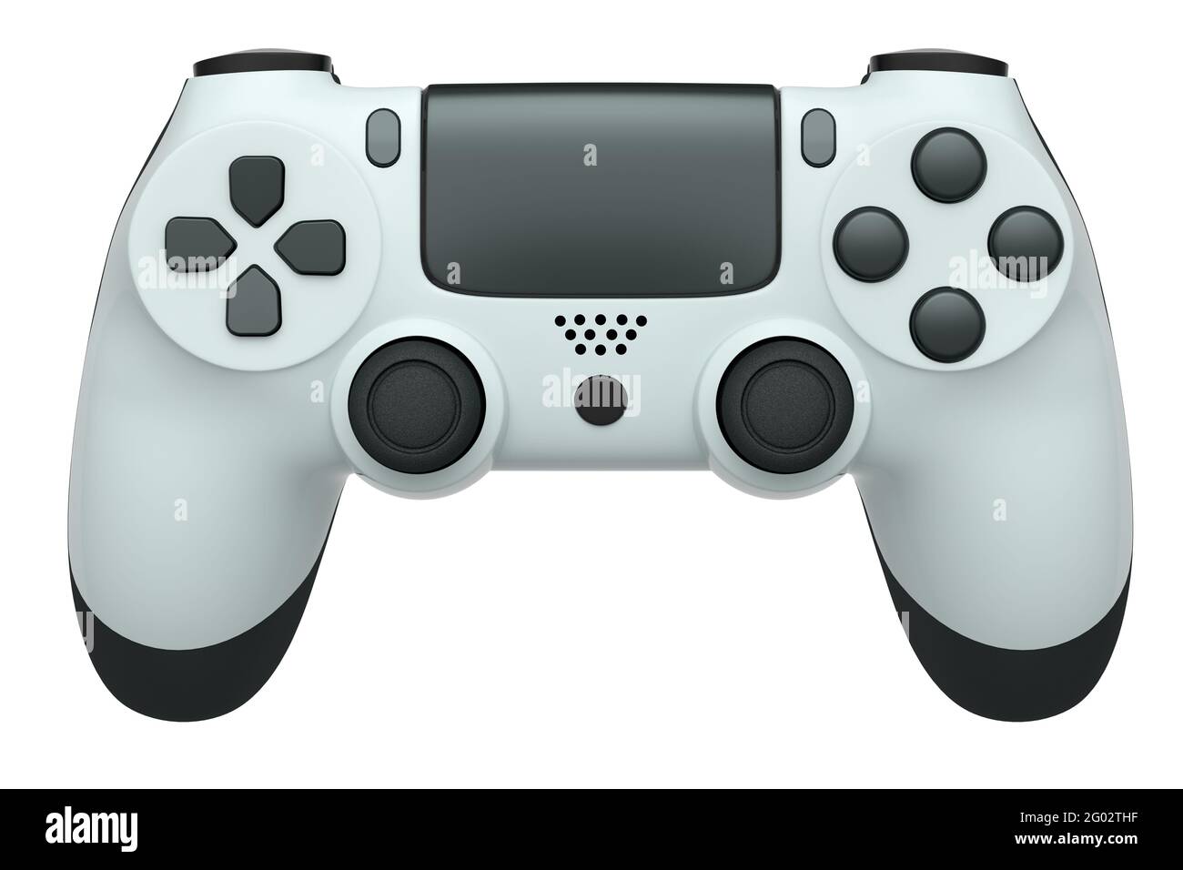 Realistic video game joystick on white background Stock Photo - Alamy