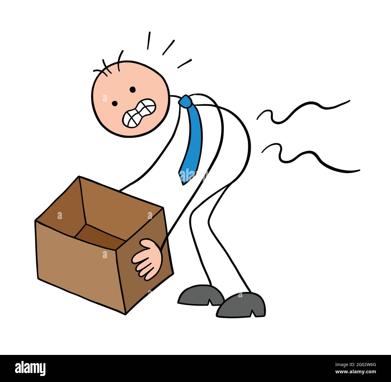 Funny back pain Stock Vector Images - Alamy