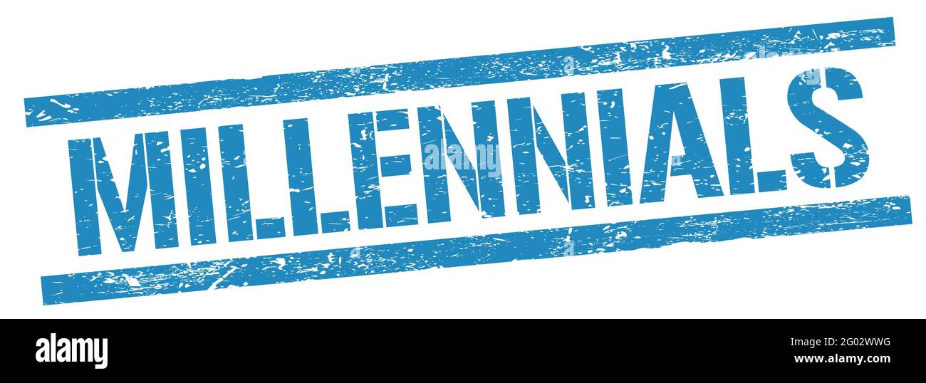 Milinal Sign Millennials stamp hi-res stock photography and images - Alamy