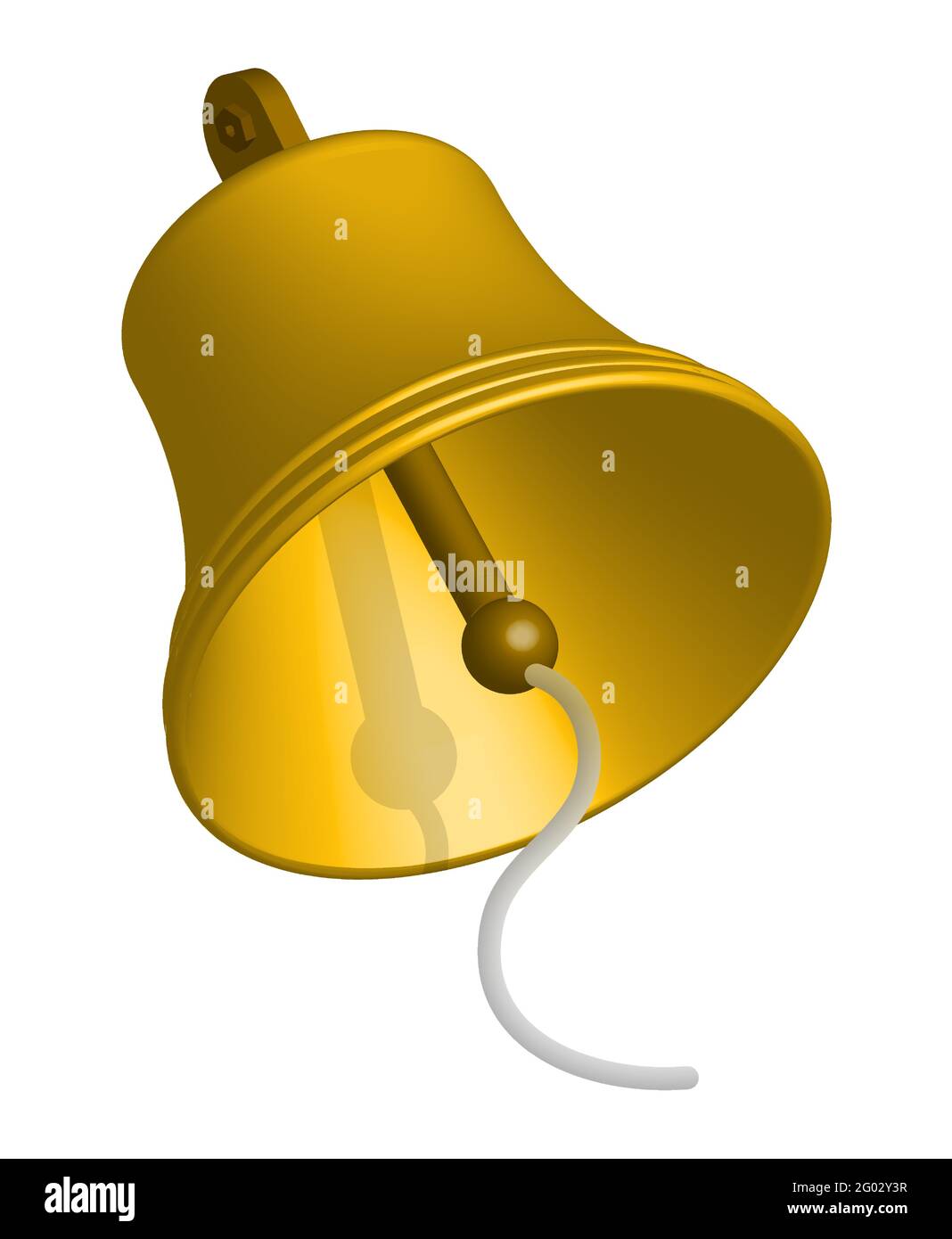 3d ship bell with rope. Ringing bell on boat. Isometric vector Stock Vector  Image & Art - Alamy