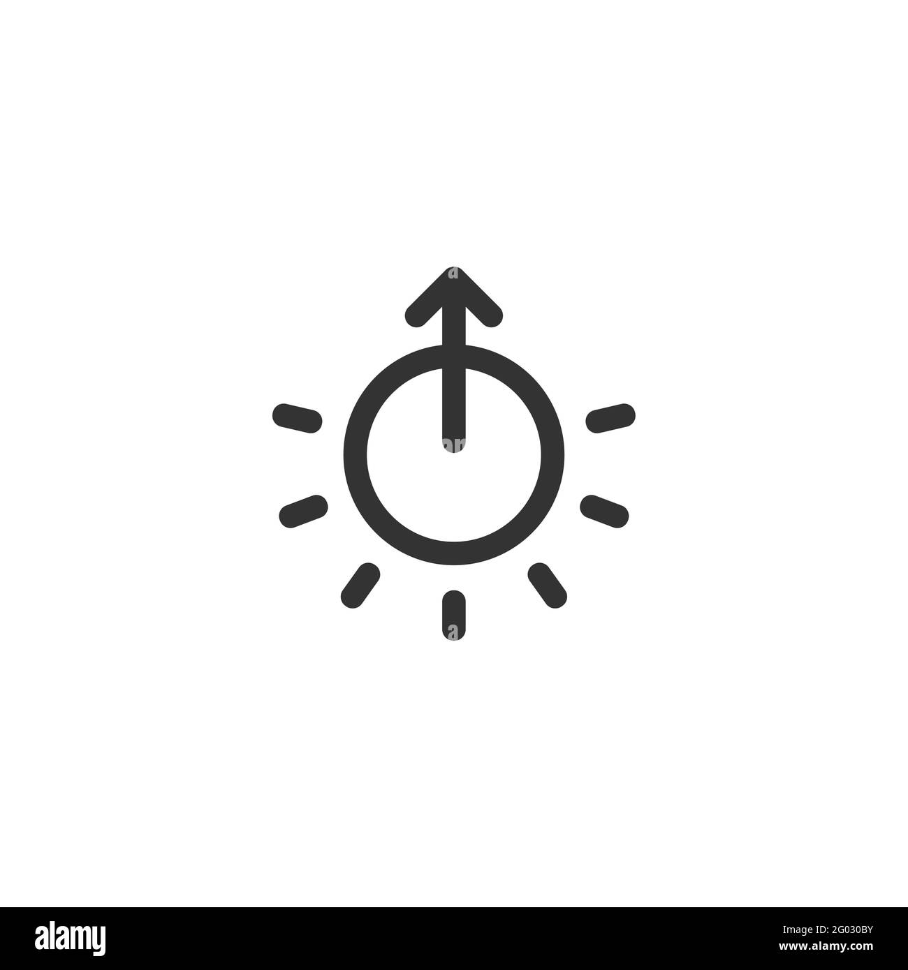 lamp-arrow-up-light-stock-vector-image-art-alamy