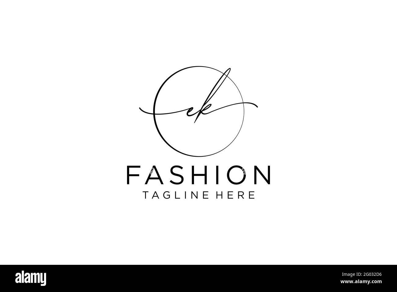 EK Feminine logo beauty monogram and elegant logo design, handwriting ...