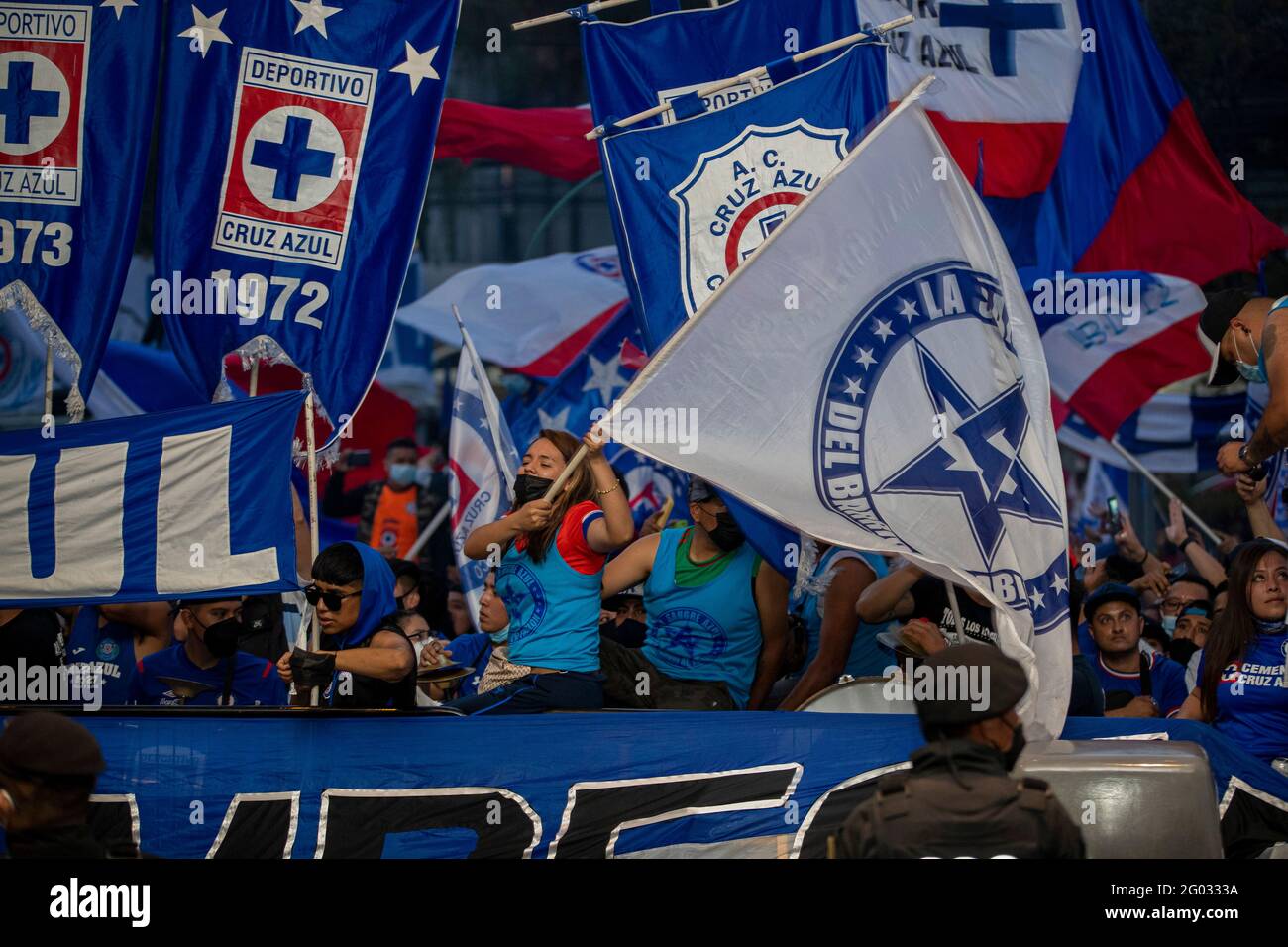 Mexico City Mexico 25th May 2021 Mexico City Mexico May 29 Fans Of The Mexican Soccer Team Cruz Azul Attend At The Royal Hotel To Provide Support To The Players Prior