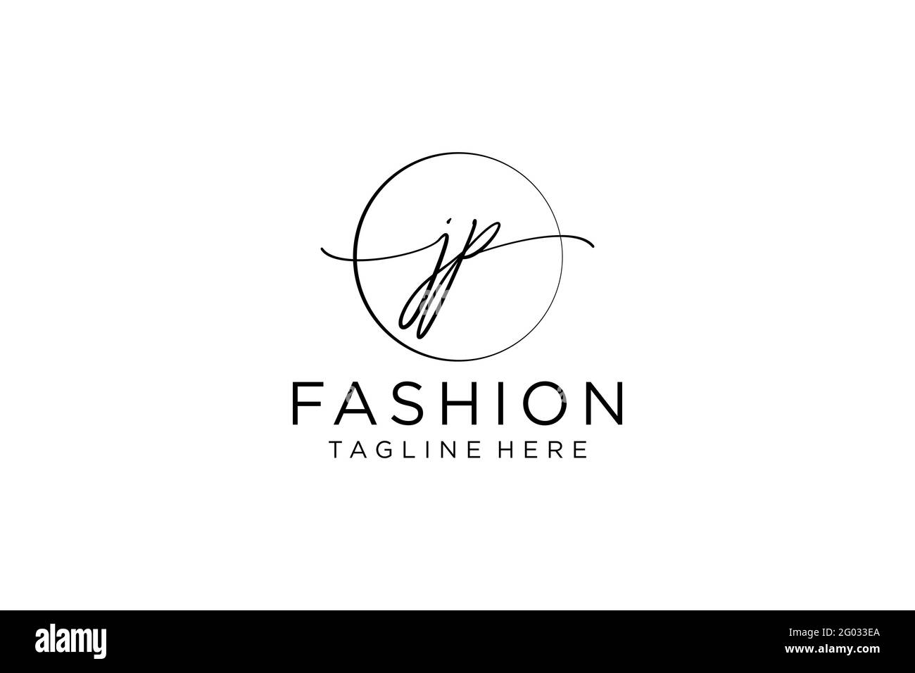 JP Feminine logo beauty monogram and elegant logo design, handwriting ...