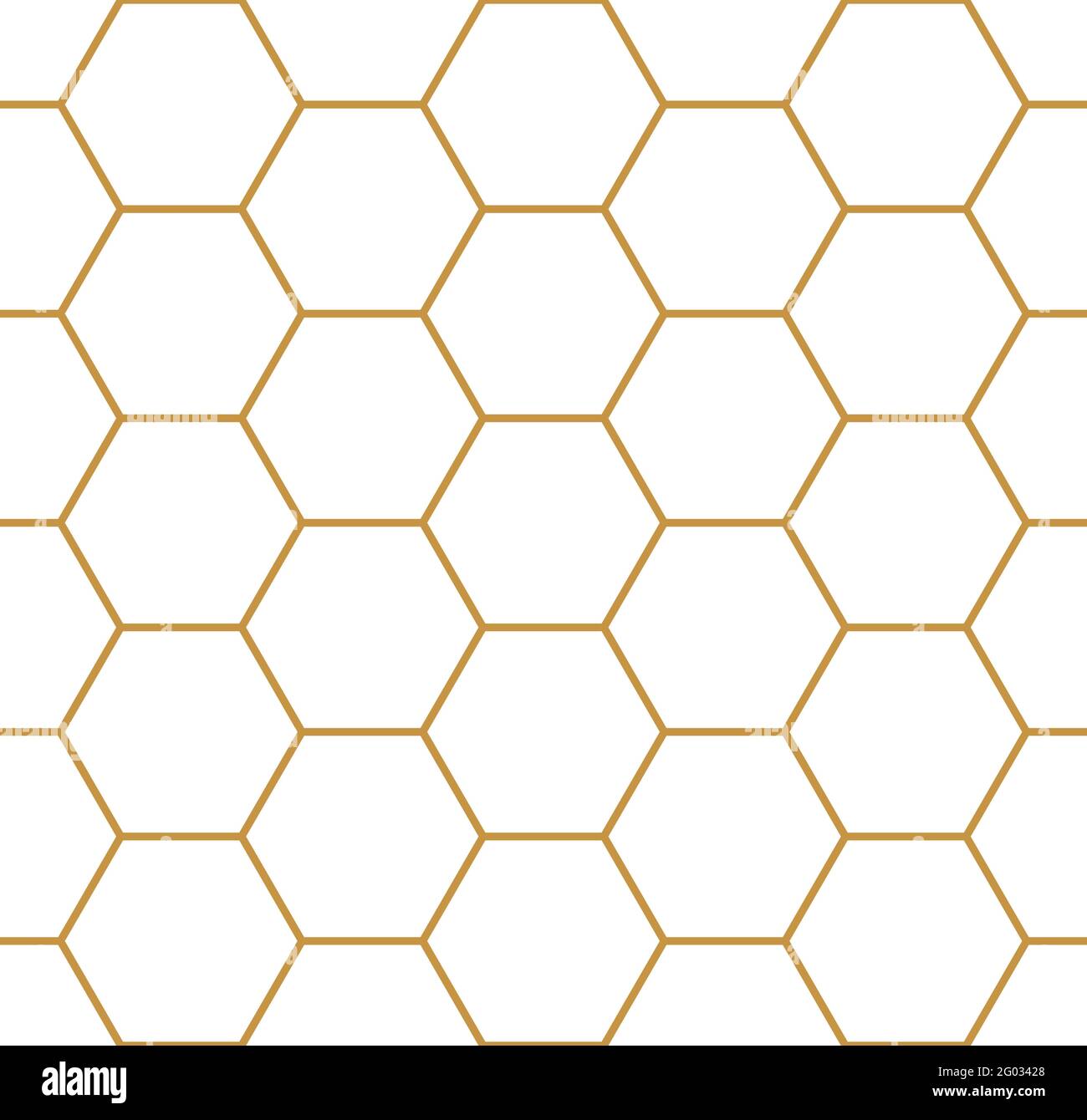Vector Seamless Geometry Pattern Hexagon Gold Color Geometric Honeycomb Background For Fabric Wallpaper Scrapbooking Card Invitations Or Wrapping Stock Vector Image Art Alamy