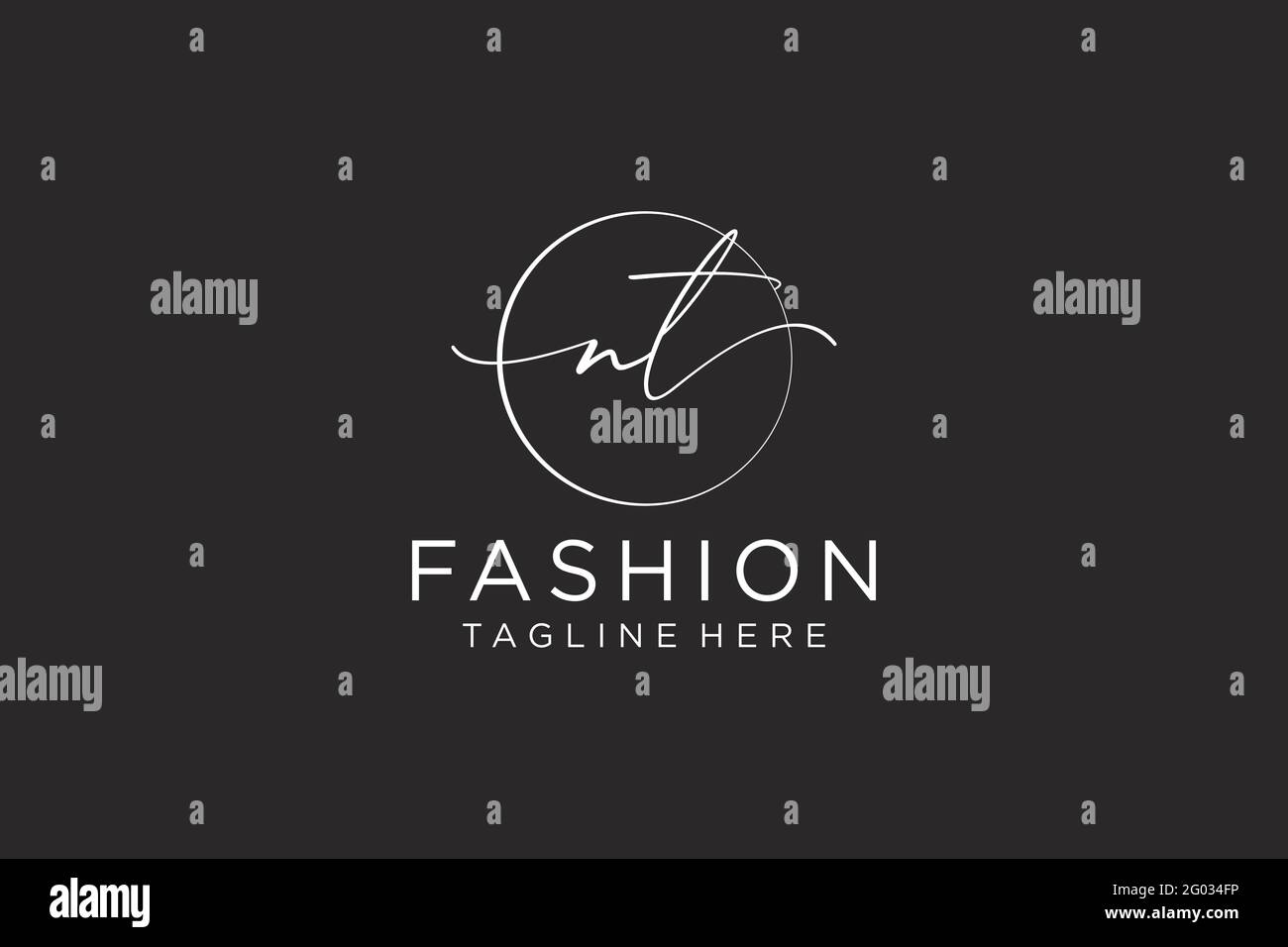 NT Feminine logo beauty monogram and elegant logo design, handwriting ...