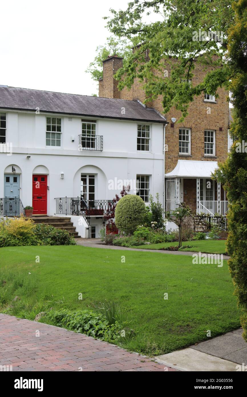 Houses in Hampstead Stock Photo