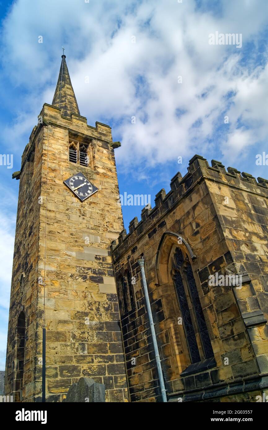 UK, South Yorkshire, Barnsley, Church of St Mary in Worsbrough Stock Photo
