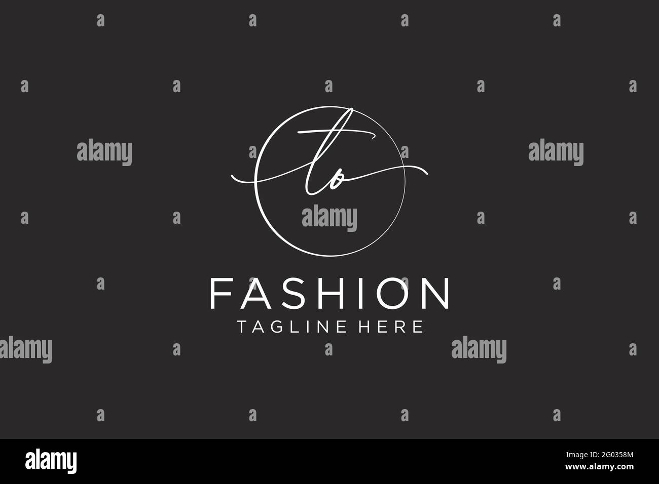 TO Feminine logo beauty monogram and elegant logo design, handwriting ...