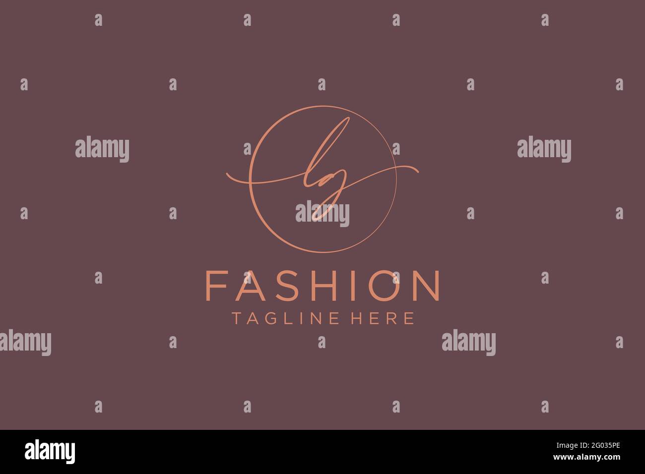 LG Feminine logo beauty monogram and elegant logo design, handwriting ...