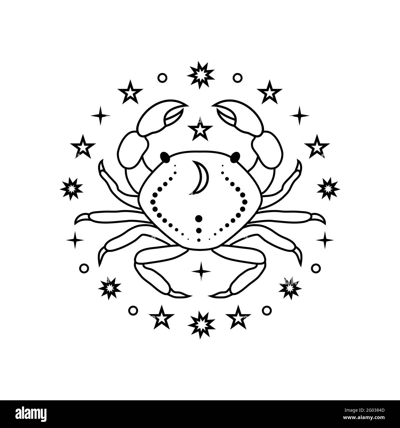 Crab zodiac sign Stock Vector Image & Art Alamy
