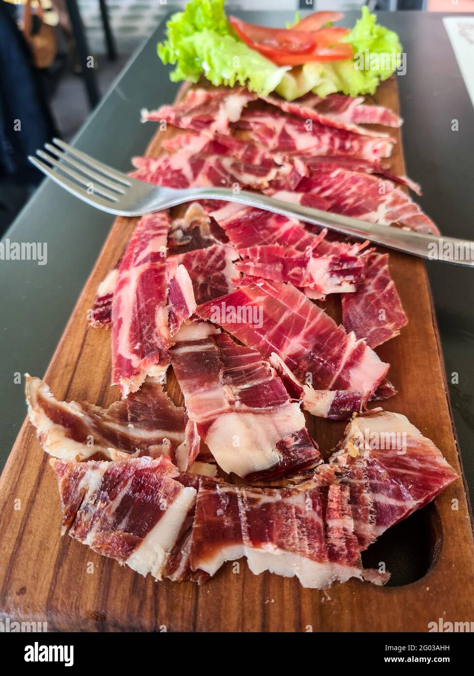 Patanegra prosciutto, luxury Ham from Spain Stock Photo - Alamy