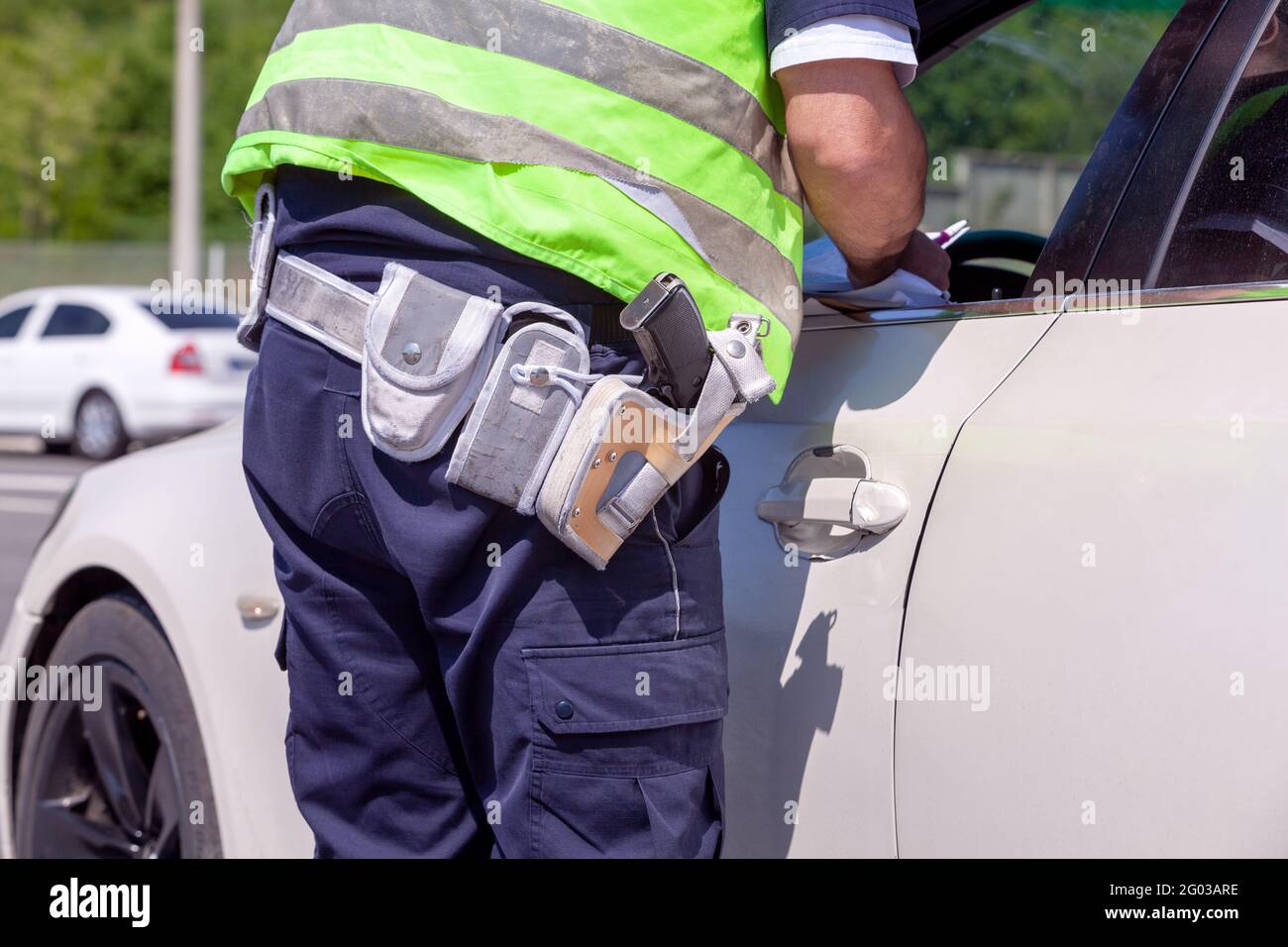 Police pull over car hires stock photography and images Alamy