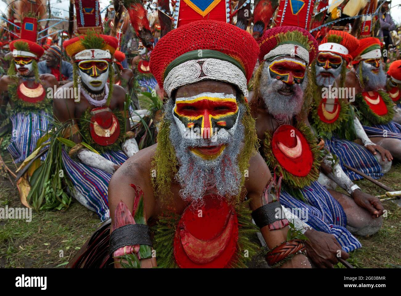 Papua New Guinea, Western Highland.,Mt. Hagen, Sing Sing of Mount Hagen