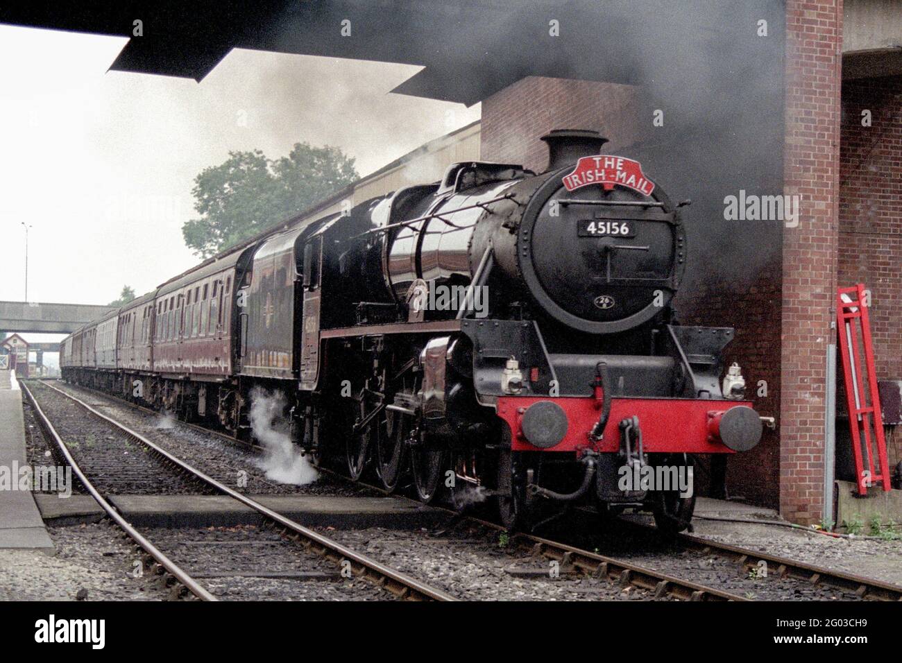 A black 5 on the East Lancs railway Stock Photo