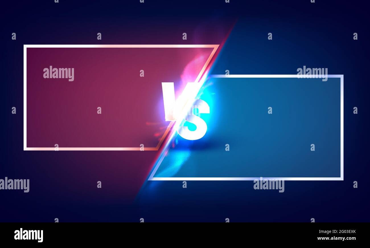Versus game cover, banner sport vs, team concept. Vector illustration background Stock Vector