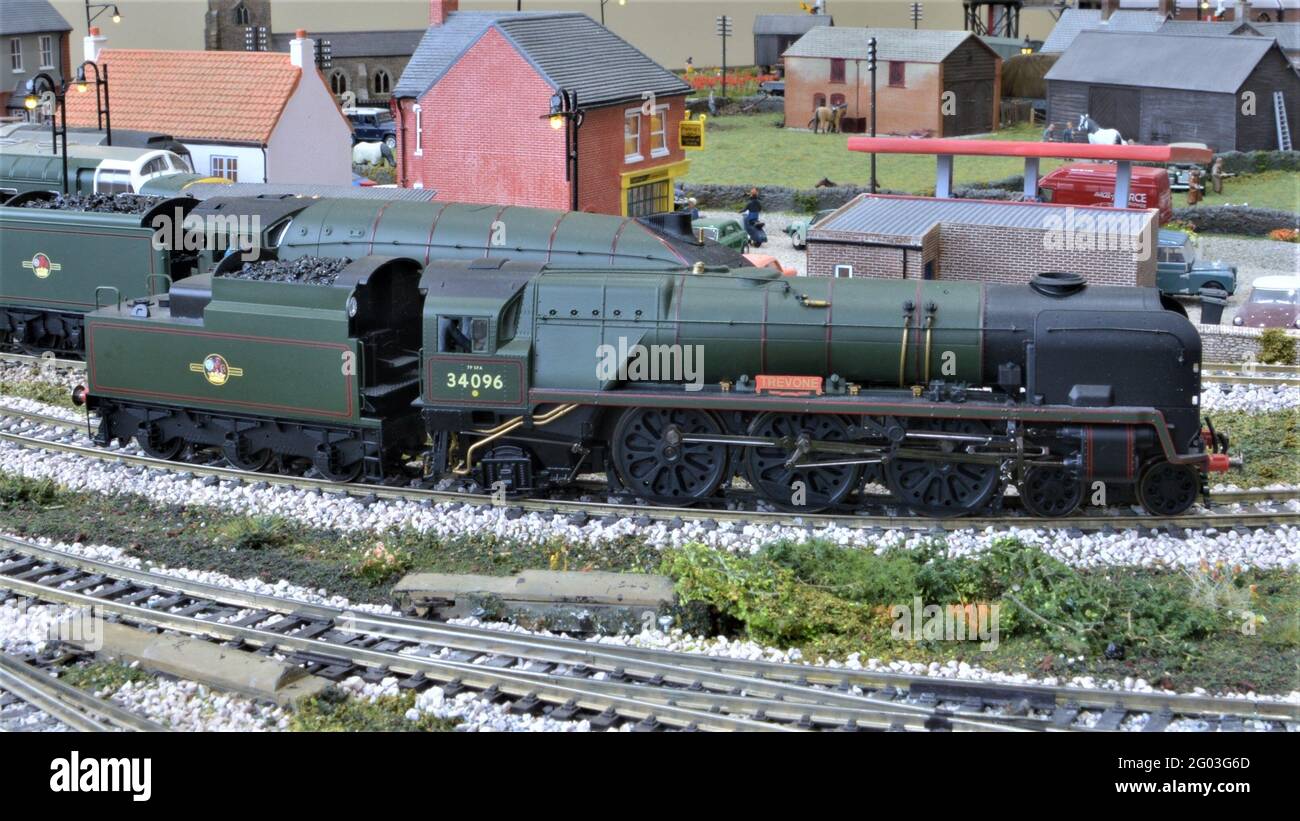 "Trevone" a model of a West Country Class locomotive Stock Photo - Alamy