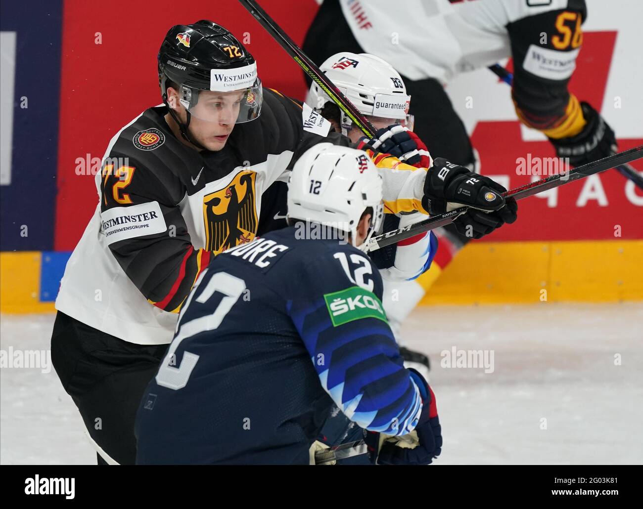 Riga, Latvia. 31st May, 2021. Ice hockey World Championship, preliminary round, Group B, USA