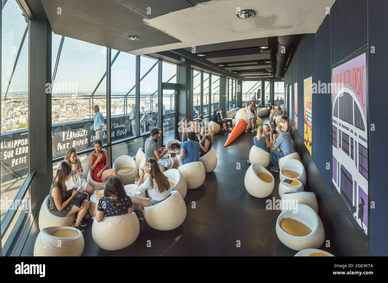 FRANCE - LOIRE ATLANTIQUE (44) - NANTES - DOWNTOWN: THE BAR LE NID (5TH  ANNIVERSARY OF ITS OPENING ON JUNE 14, 2017), LOCATED AT THE TOP OF THE  TOUR B Stock Photo - Alamy