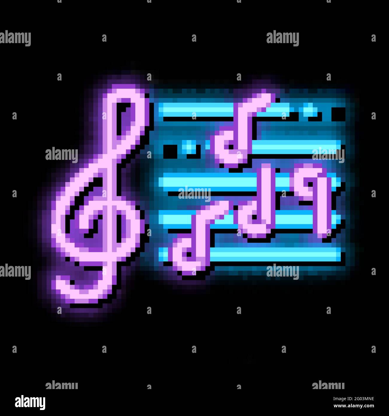 Treble Clef And Musical Notes Opera Element Vector Stock Vector Image