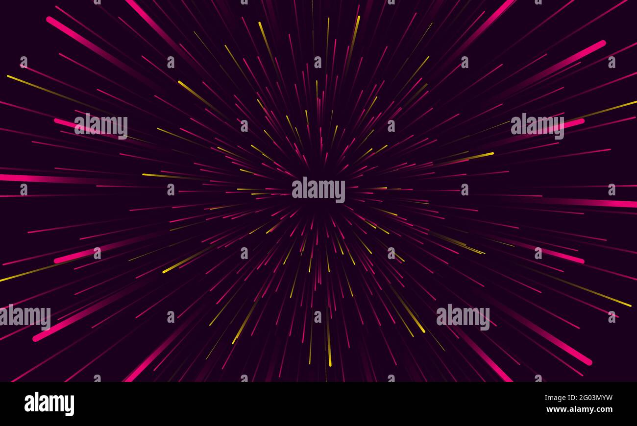 Speed lights abstract background travel through time and space. Fast