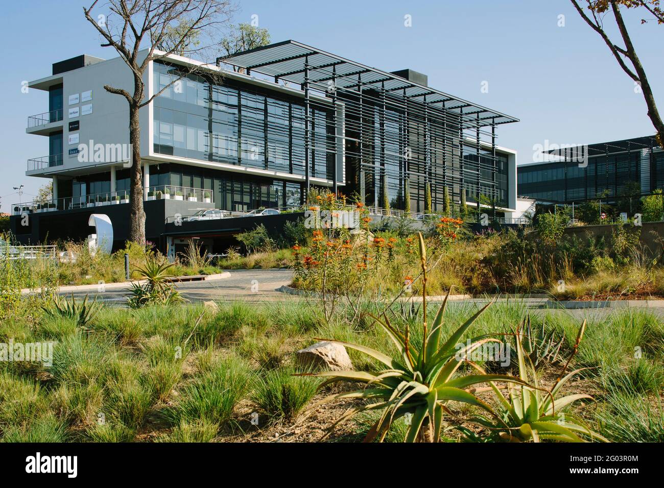 Building B across the landscaping. Knightsbridge Office Park