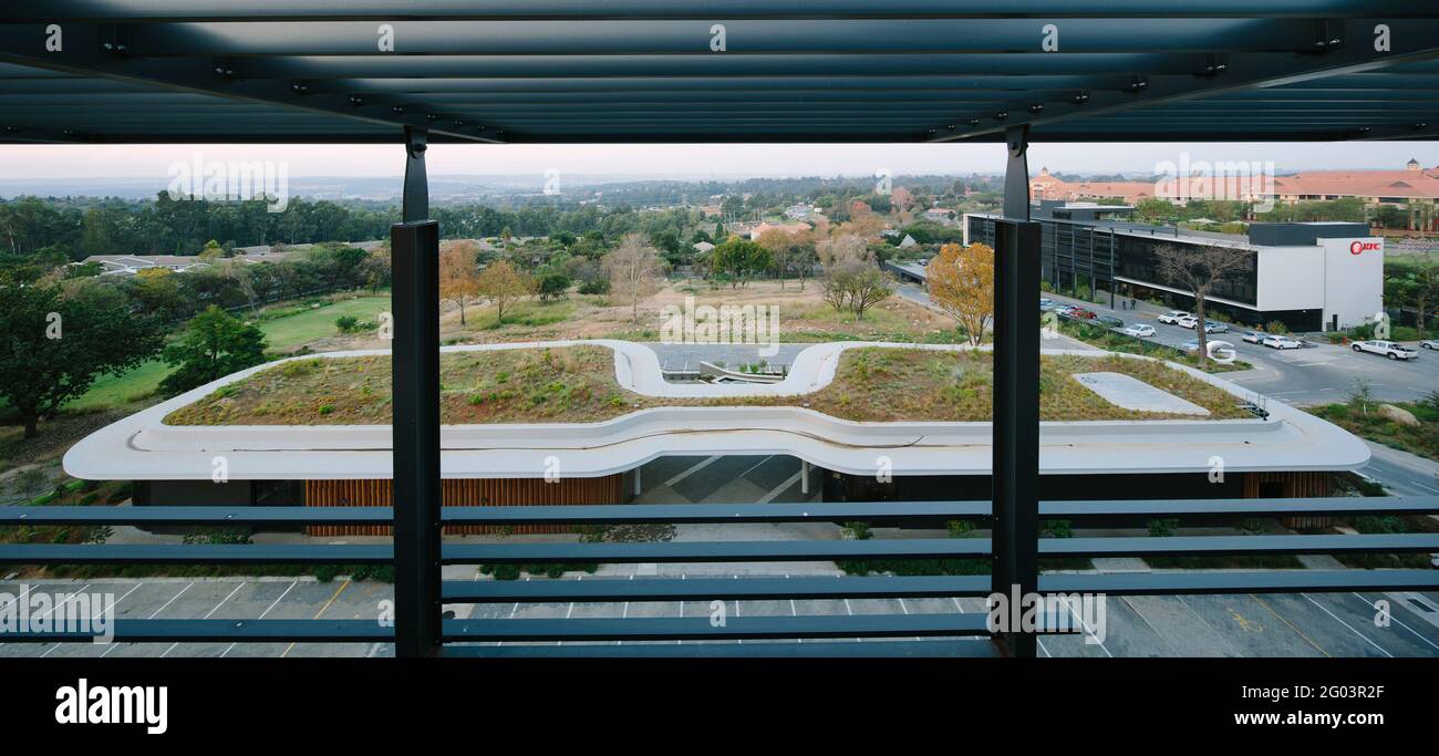 The roof garden of The Central Park building from the roof garden of