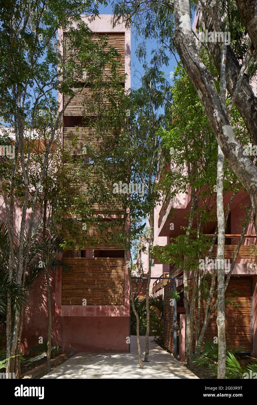 Exterior facade. Tulum Apartments, Tulum, Mexico. Architect Reyes Rios + Larrain Studio , 2019